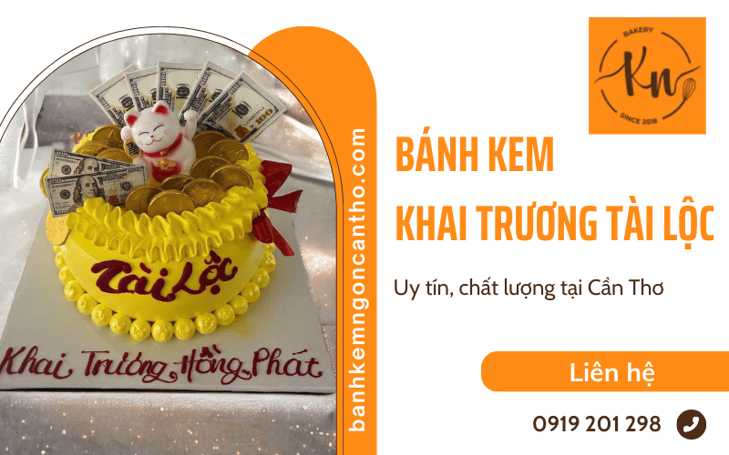 bánh kem khai trương