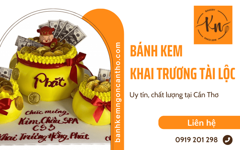 bánh kem khai trương