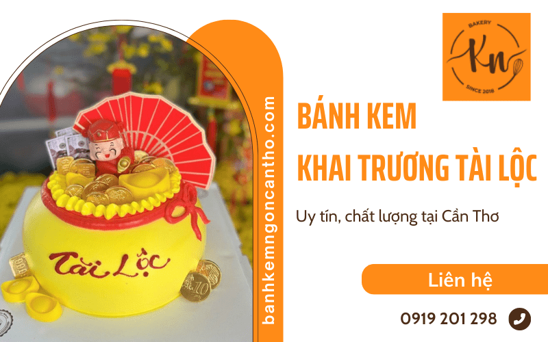 bánh kem khai trương