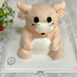 Mẫu bánh kem 12 con giáp thú nổi 6