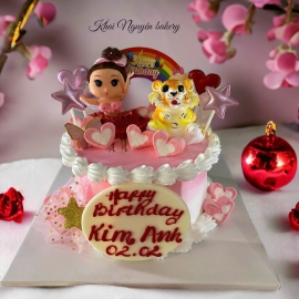 Mẫu bánh kem 12 con thú mini 2