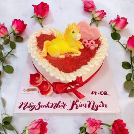 Bánh kem trái tim 05