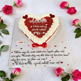 Bánh kem trái tim 07