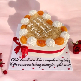 Bánh kem trái tim 08