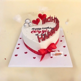 Bánh kem trái tim 09