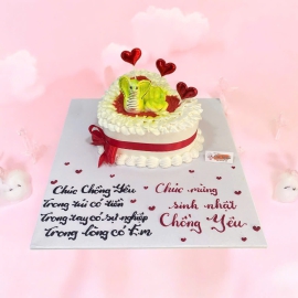 Bánh kem trái tim 10