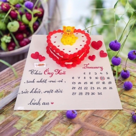 Bánh kem trái tim 13