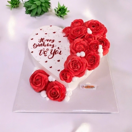 Bánh kem trái tim 16