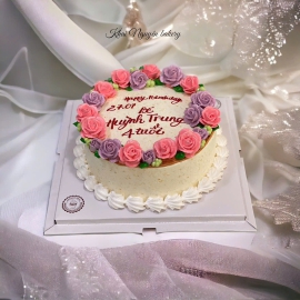 Mẫu bánh kem hoa 2