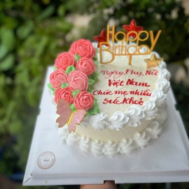 Mẫu bánh kem hoa 5