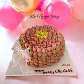 Mẫu bánh kem hoa 7