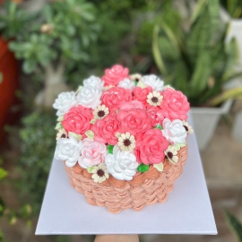 Mẫu bánh kem hoa 9