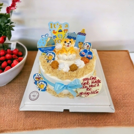 Mẫu bánh kem mặn chà bông phô mai trứng muối 1