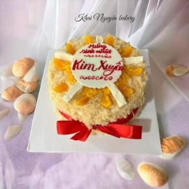 Mẫu bánh kem mặn chà bông phô mai trứng muối 19