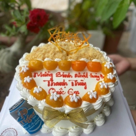 Mẫu bánh kem mặn chà bông phô mai trứng muối 24