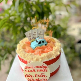 Mẫu bánh kem mặn chà bông phô mai trứng muối 25