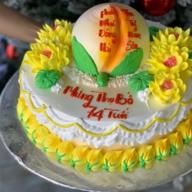 Mẫu bánh kem mừng thọ ông bà - cha mẹ 1