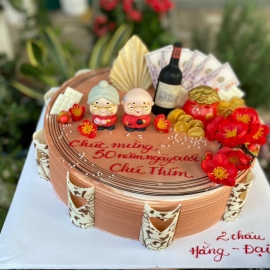 Mẫu bánh kem mừng thọ ông bà - cha mẹ 4