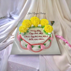 Mẫu bánh kem mừng thọ ông bà - cha mẹ 5