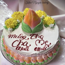 Mẫu bánh kem mừng thọ ông bà - cha mẹ 7