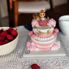 Mẫu bánh kem tầng liền bé gái 1