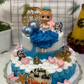 Mẫu bánh kem tầng liền bé gái 5