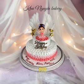 Mẫu bánh kem tầng liền bé gái 6