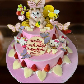 Mẫu bánh kem tầng liền bé gái 7