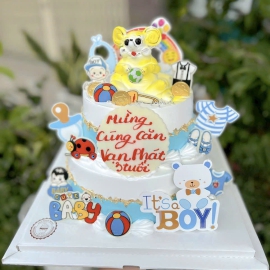 Mẫu bánh kem tầng liền bé trai 1