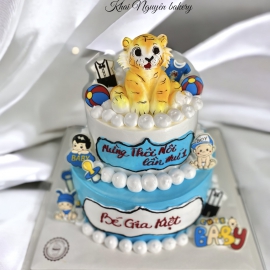 Mẫu bánh kem tầng liền bé trai 2