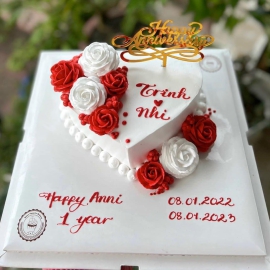 Mẫu bánh kem hình trái tim 11