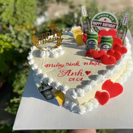 Mẫu bánh kem hình trái tim 12