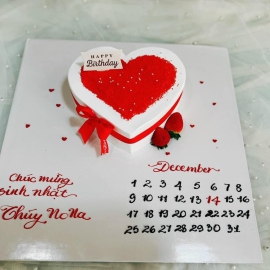 Mẫu bánh kem hình trái tim 13