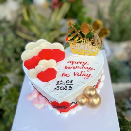 Mẫu bánh kem hình trái tim 17