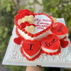 Mẫu bánh kem hình trái tim 18