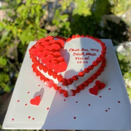 Mẫu bánh kem hình trái tim 20