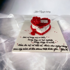Mẫu bánh kem hình trái tim 24