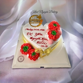 Mẫu bánh kem hình trái tim 26