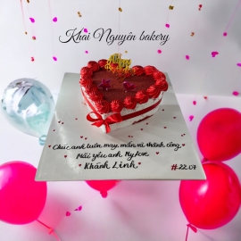 Mẫu bánh kem hình trái tim 30
