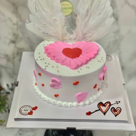 Mẫu bánh kem hình trái tim 4