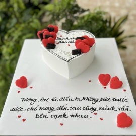 Mẫu bánh kem hình trái tim 6