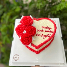 Mẫu bánh kem hình trái tim 9