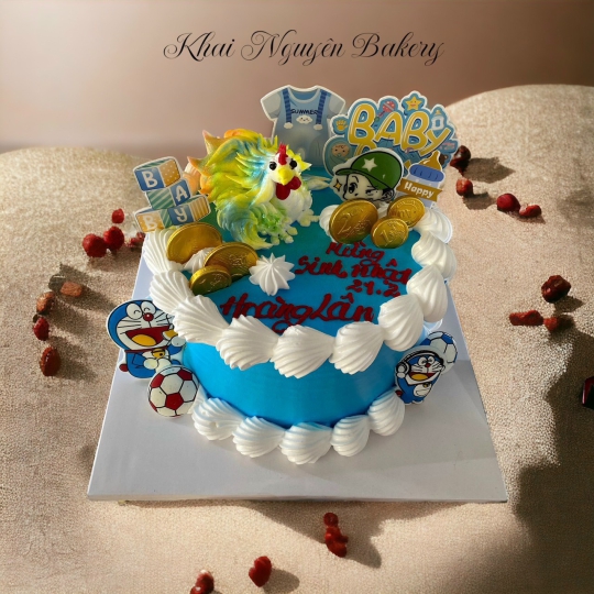 Mẫu bánh kem 12 con thú mini 3