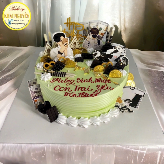 Mẫu bánh kem nam 1