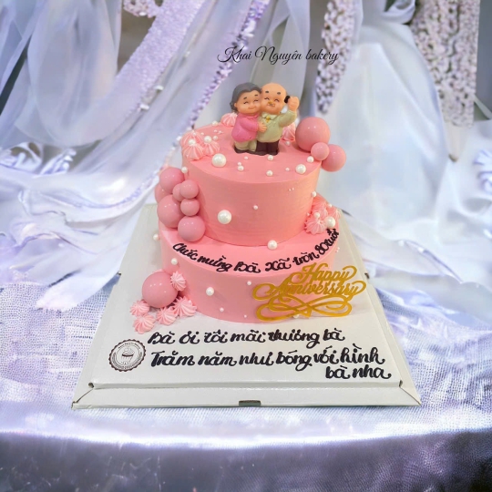 Mẫu bánh cưới tầng liền 5