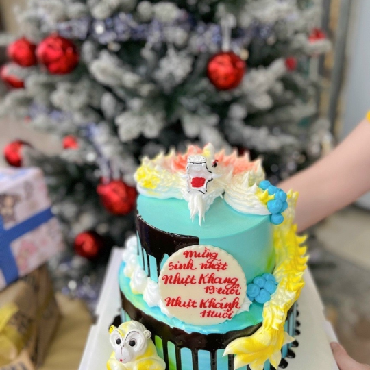 Mẫu bánh kem tầng liền bé trai 6